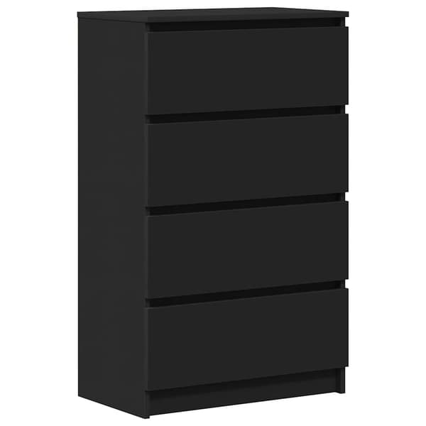 vidaXL kommode, sort, 60x35x98,5 cm, træbaseret materiale