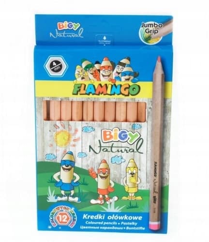 JUMBO NATURAL 12-VÄRISET KYNÄT