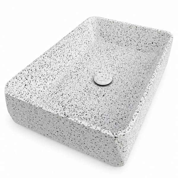 Terrazzo bordvask med prop - Aquaterris