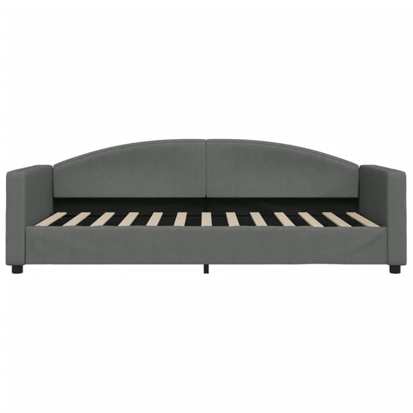 vidaXL Bäddsoffa mörkgrå 90x200 cm tygöverdrag