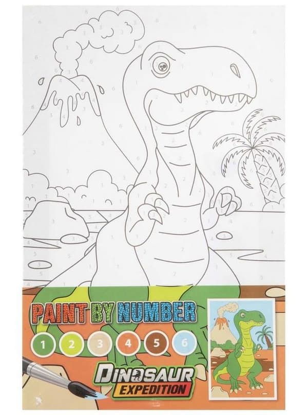 Maalaus numeroiden mukaan Dino vihreä