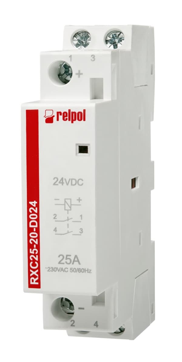 Installationskontaktor 2NO, 25A, 24 V DC RXC25-20-D024
