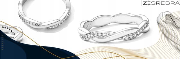 Silver flätad ring pr 925 storlek 16