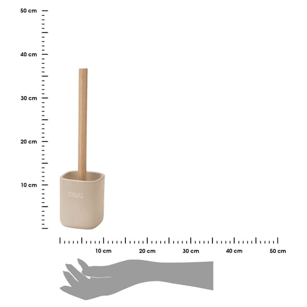 LISO beige toiletbørste