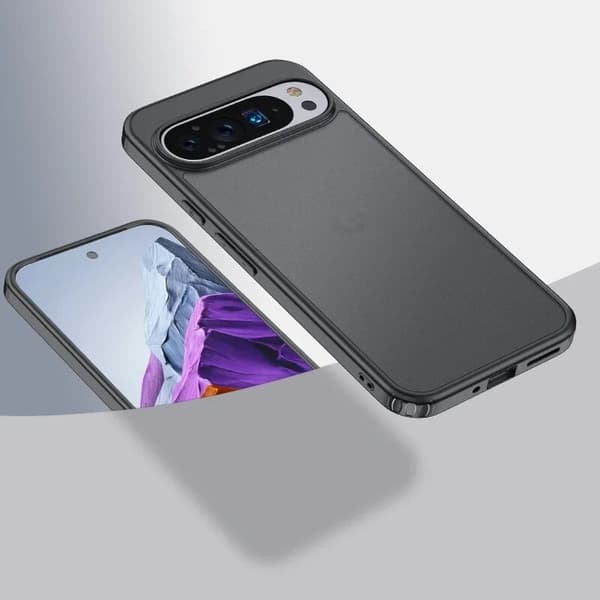 Etui til Google Pixel 9 / Google Pixel 9 Pro, Fusion Hybrid, Klar / Sort