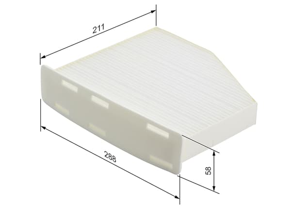 KUPEFILTER VW CADDY III 03> 2.0 TDI