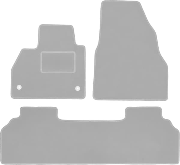 Grå bilmåtter til: Renault Kangoo II kombivan (2007-)