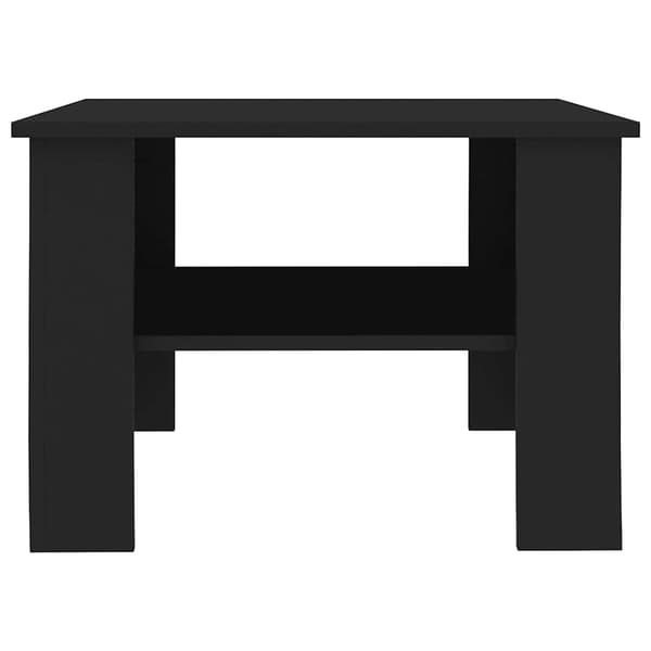vidaXL sofabord, sort, 60x60x42 cm, spånplade