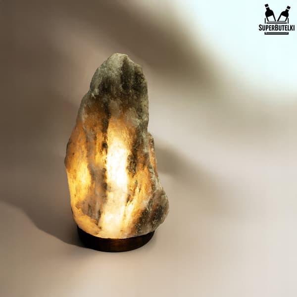 Saltlampe 3-5 kg grå - luftionisator