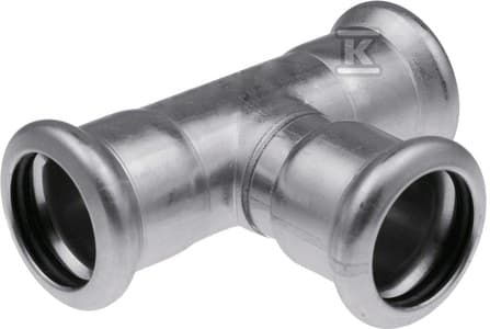 42 MM presse-T-stykke i rustfrit stål