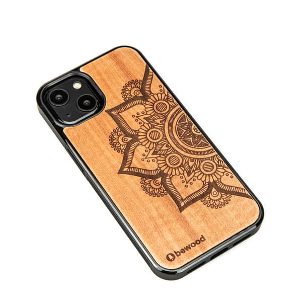 Træcover til iPhone 13 MANDALA ÆBLETRÆ