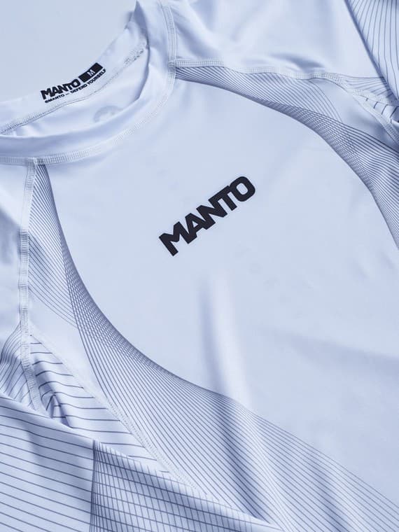 MANTO Herr Långärmad Rashguard FLOW Vit XL