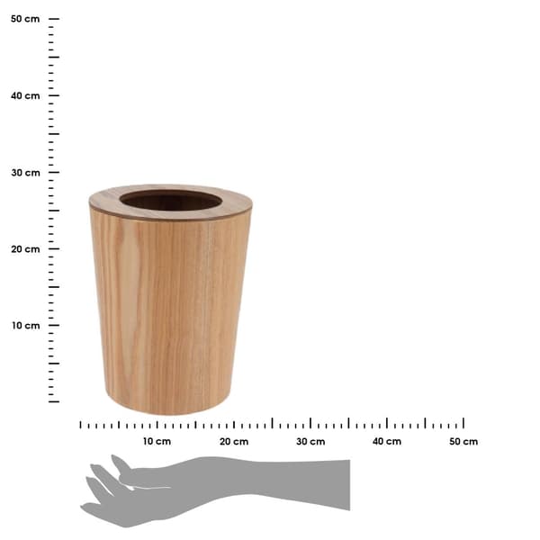 Bento 9 liters papperskorg i trä