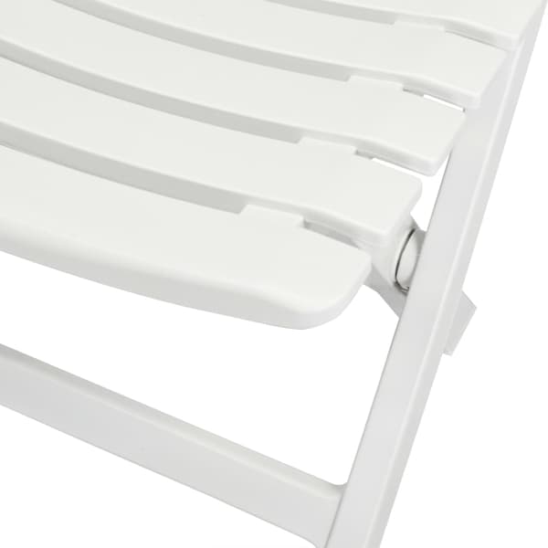 vidaXL 3-delt foldbart bistrosæt, plastik, hvid