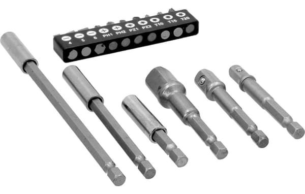 Set med adapterhållare och spetsar 16 st