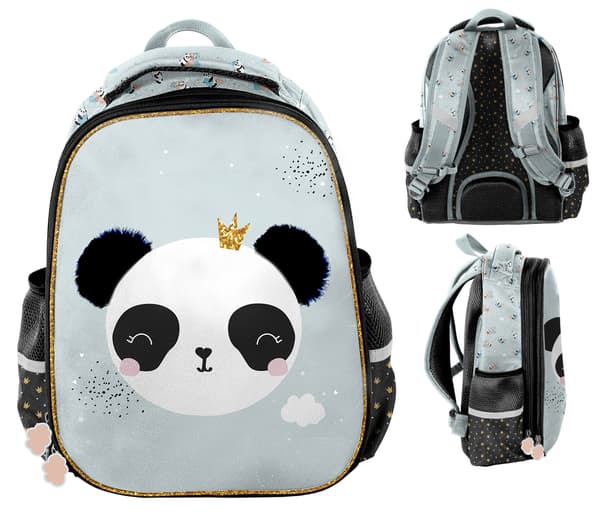 Panda skolryggsäck för flickor