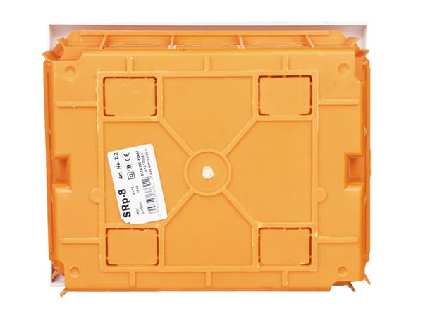 Infälld modulär elcentral 1x8 N+PE 8 ABS PC IP40 Vit