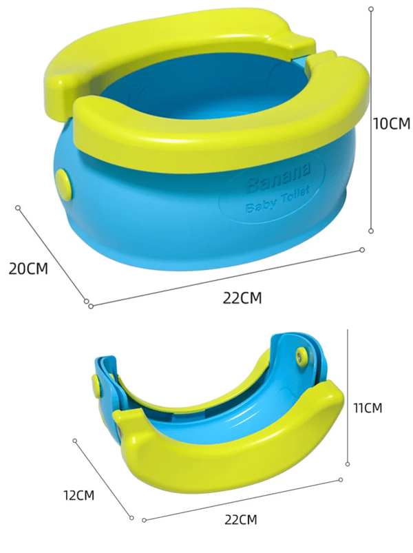 Bærbart, foldbart urinal, bananblå [DG-NC1-NB]