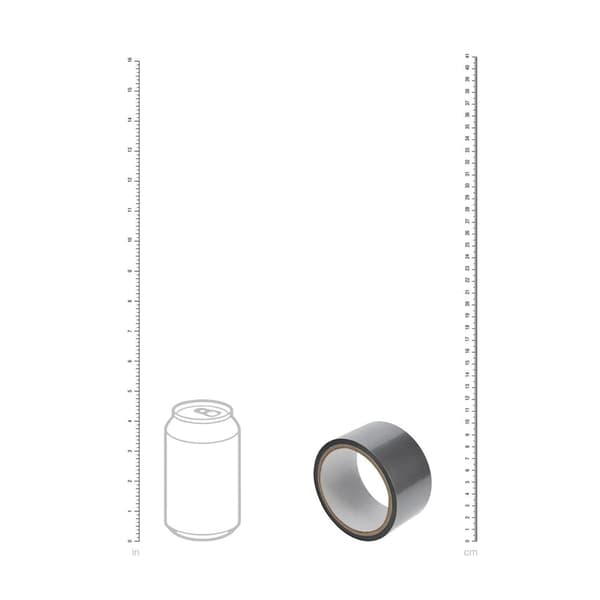 PVC-tejp utan klibb - 20 m - Silver