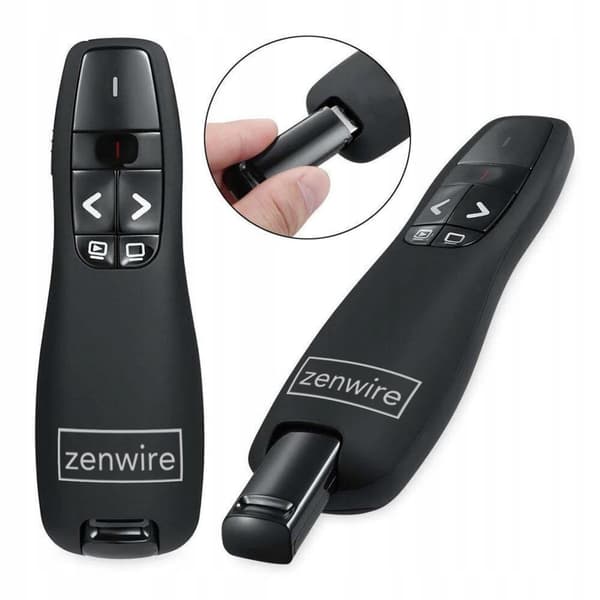 LASERPEKARE TRÅDLÖS PRESENTATIONSFJÄRRKONTROLL USB-LASER Zenwire S15