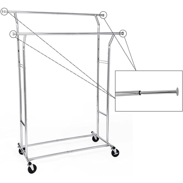 Mobil tøjbøjle 172 cm moderne