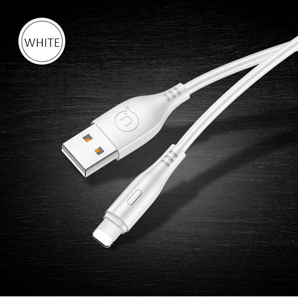 USAMS U18 USB-A til Lightning 2A hurtigopladerkabel 1m hvid