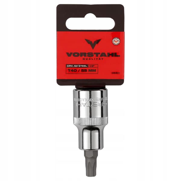 Topnøgle 1/2” med Torx CrV-bit > T50 x 55mm < Vorstahl
