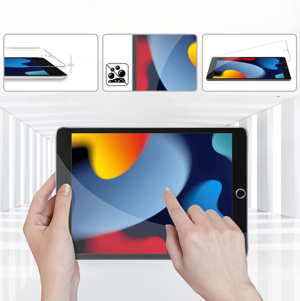 Härdat glas för iPad 10.2" 2021/2020/2019 (9:e/8:e/7:e generationen)