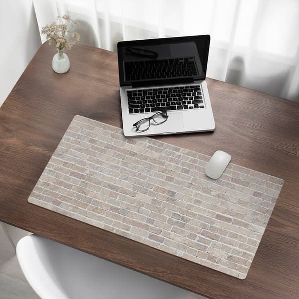 Antiglide skrivebordsplade teglsten retro 90x45 cm