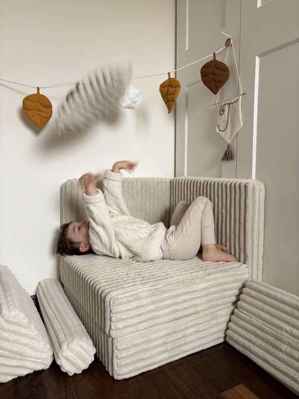 Lille hjul til Waffle Sofa, Beige