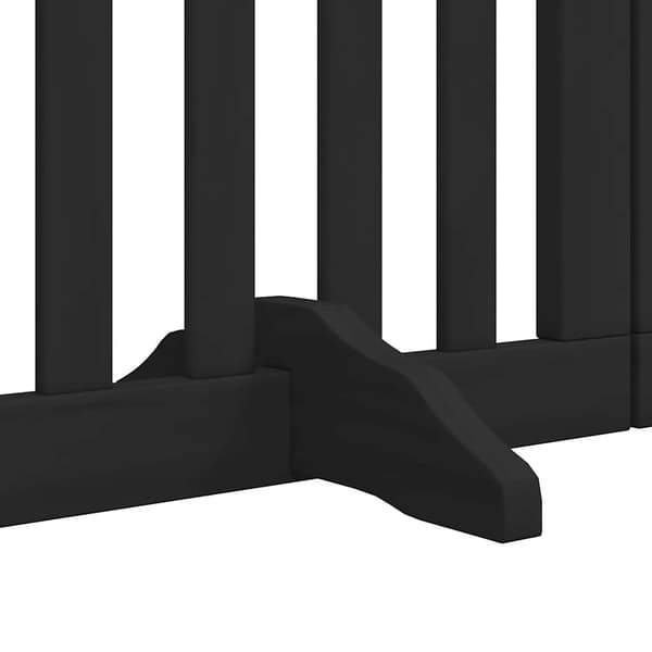 vidaXL foldbar hundegitter med dør 9 paneler sort 450 cm