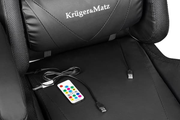 Kruger & Matz GX-150 LED Sort Gamingstol