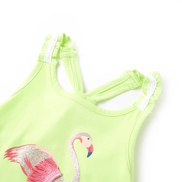 Børne camisole, neon gul, 104