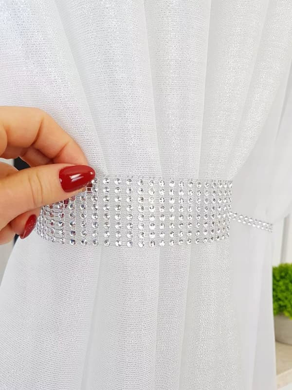Gardin og panel, dekorativt sæt med perler
