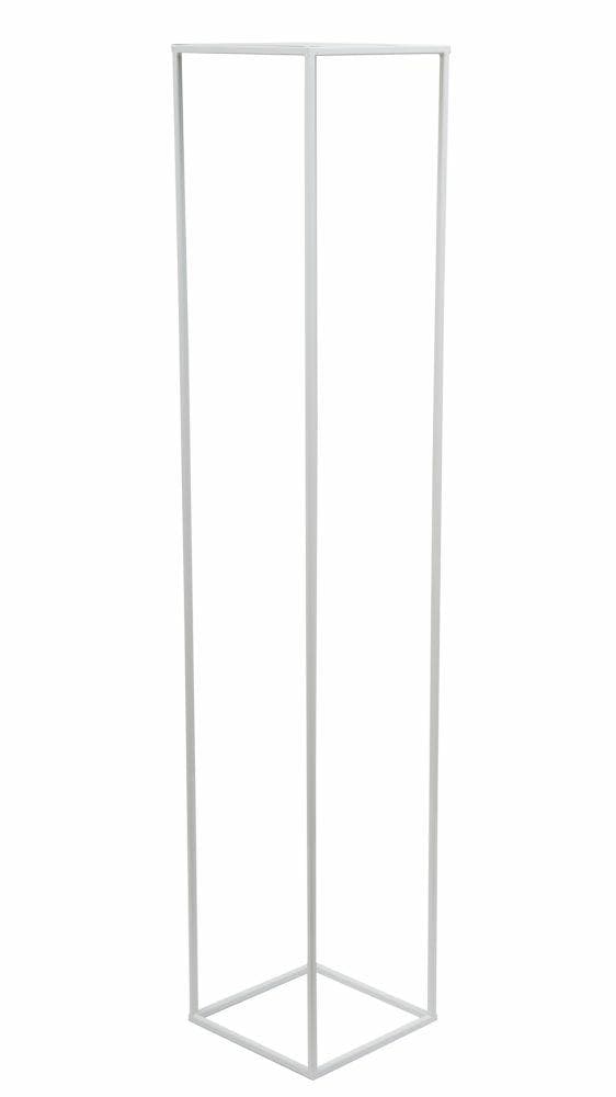 Vit modern stående blomställning 130 cm