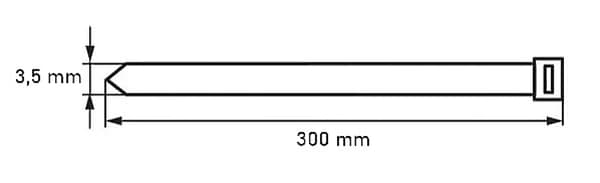 Kabelbinder Kabelbinder 3,5x300mm UV-resistent Sort 25 stk.