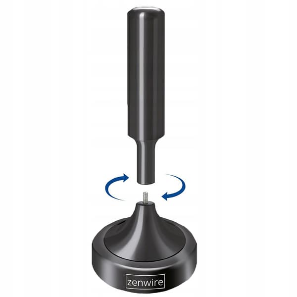 Zenwire HDAT20 indendørs TV-antenne DVB-T2 HEVC H.265 5 meter sort