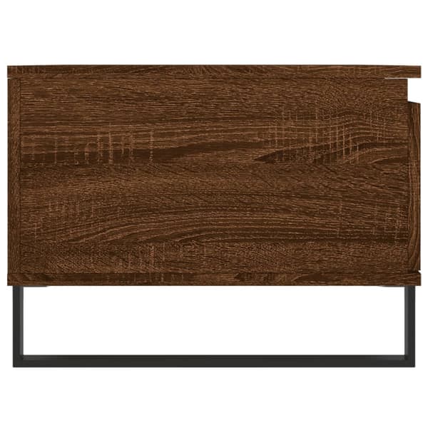 vidaXL sofabord brunt egetræ 90x50x36,5 cm