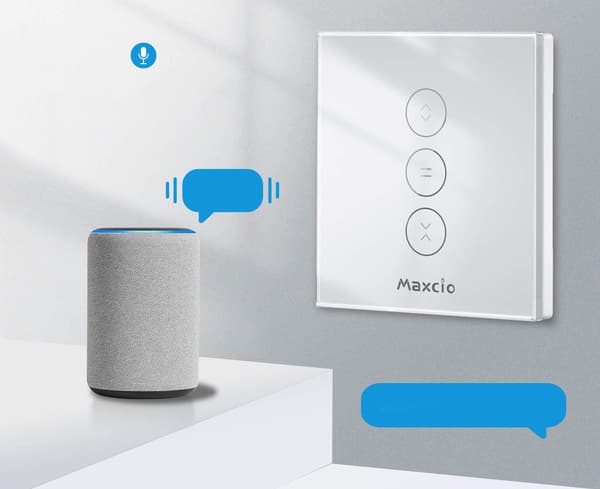 WiFi persiennerafbryder IP20 600W 240V Maxcio intelligent persiennerstyring