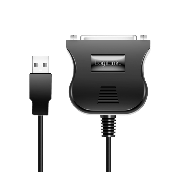LogiLink USB-A til DB25 adapterkabel, til 1,8 m printere, adapter