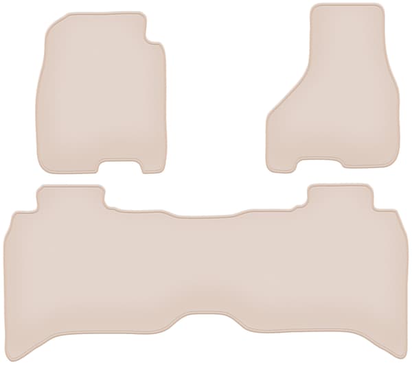 PREMIUM beige gulvmåtter til: Dodge RAM DS DJ 1500 pickup 2012-2020