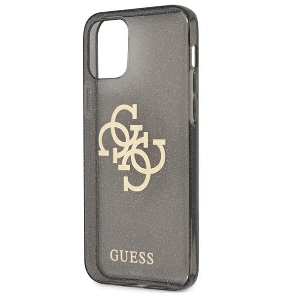 Guess 4G stort logo-cover til iPhone 12 Pro Max, sort