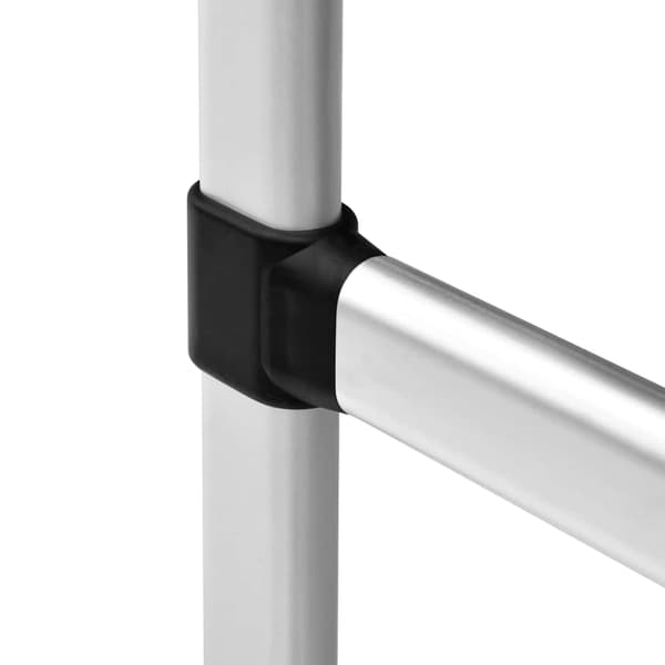 vidaXL teleskopisk garderobestangsystem, aluminium