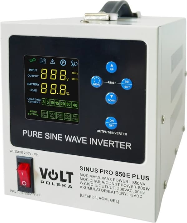 UPS Volt Puola sinusPRO 850 E Plus 12/230V 500W/850VA (3SPM08012M)