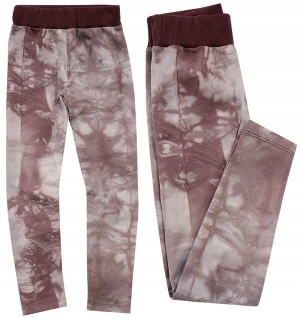 Leggings børneleggings brun marmor 164