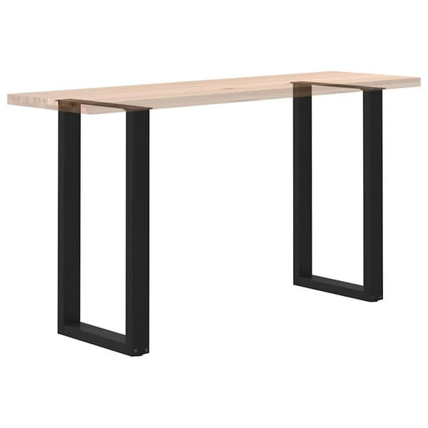 vidaXL sofabordben, 2 stk., sort, 50x(90-91) cm, stål