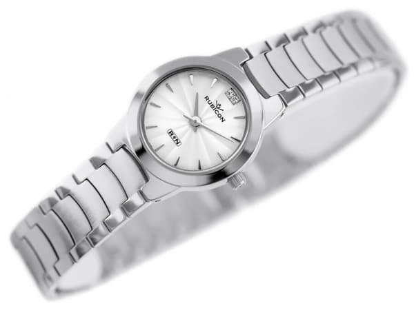 DAMKLOCKA RUBICON RNBC21 - silver (zr568a)