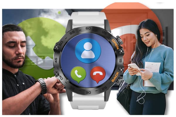 Smartwatch herr Gravity GT9-10 - Samtalsfunktion, blodtrycksmätare (sg021j)
