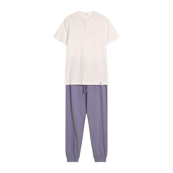 Marc Henderson Herrpyjamas | Vit, Blå L