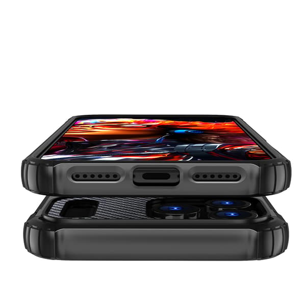 iPhone 17 Pro Hybrid Armor-cover - Sort